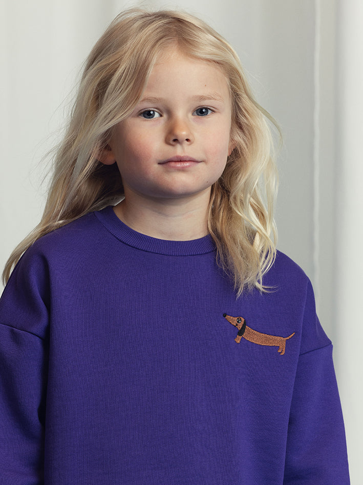 Dog Sweatshirt Purple