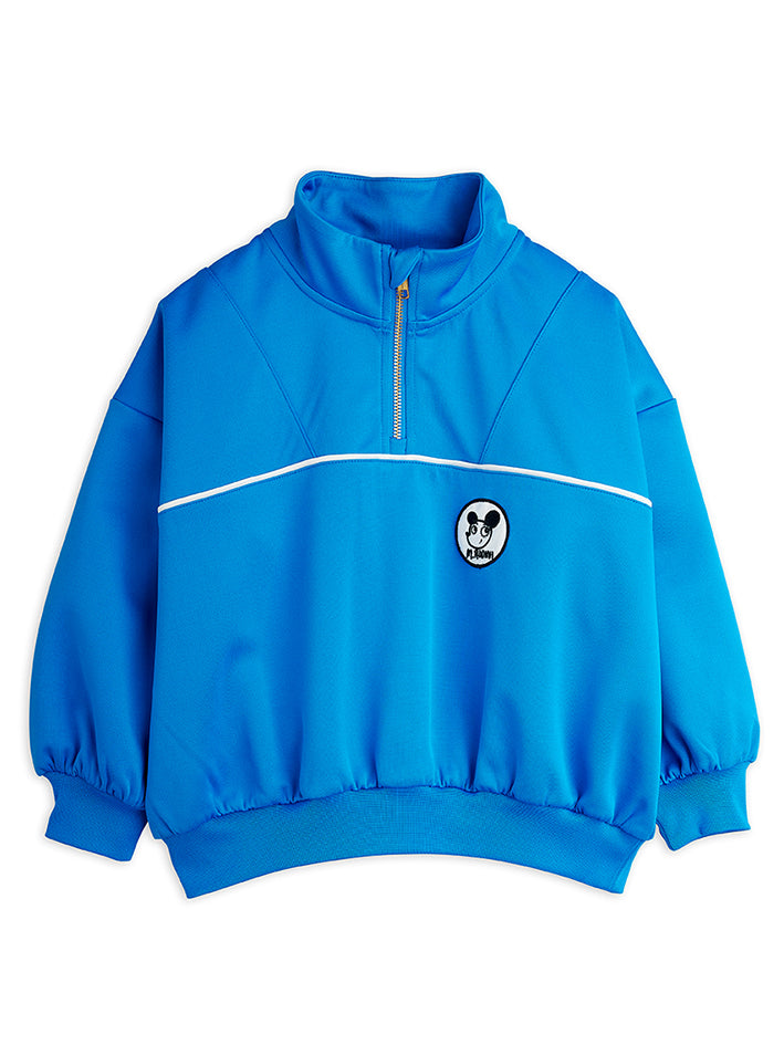 Ritzratz Patch Half Zip Sweatshirt Blue
