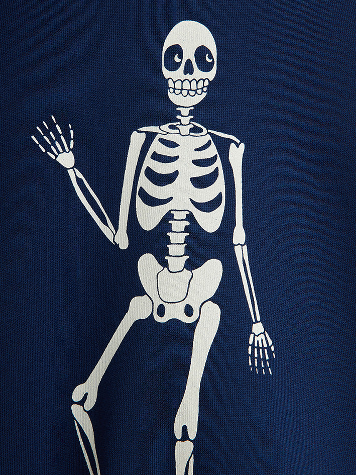 Skeleton Sweatshirt Blue