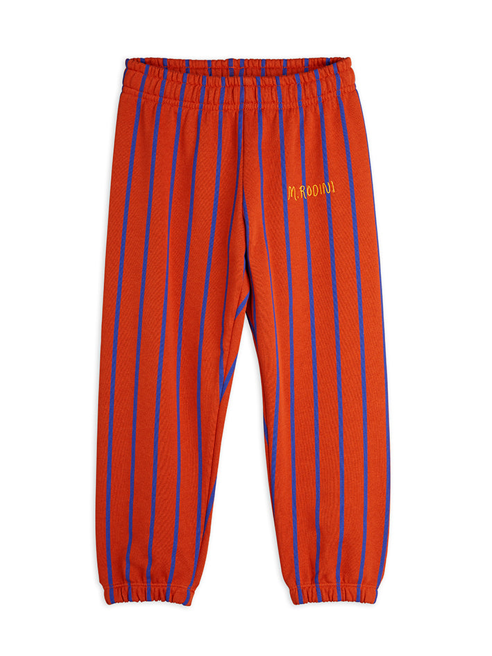 Vertical Stripes Sweatpants Red