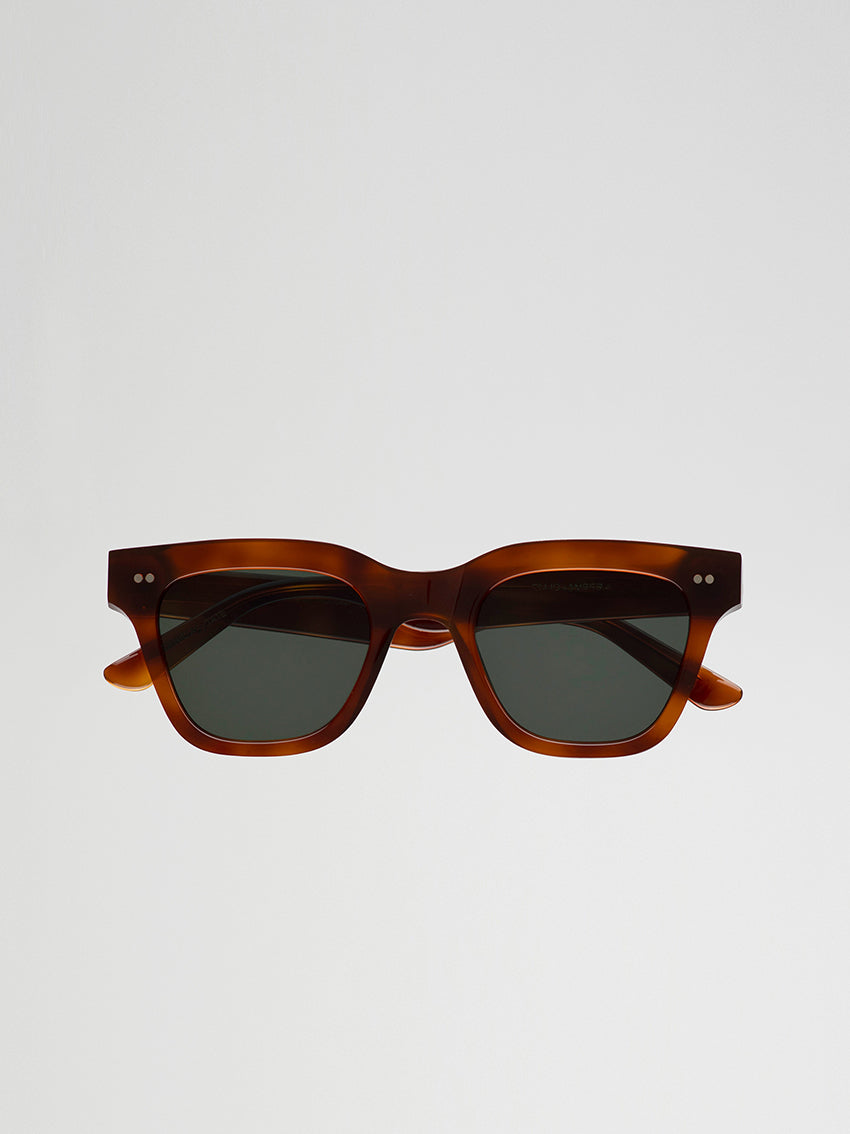 Ellis Sunglasses Amber Green Solid Lens