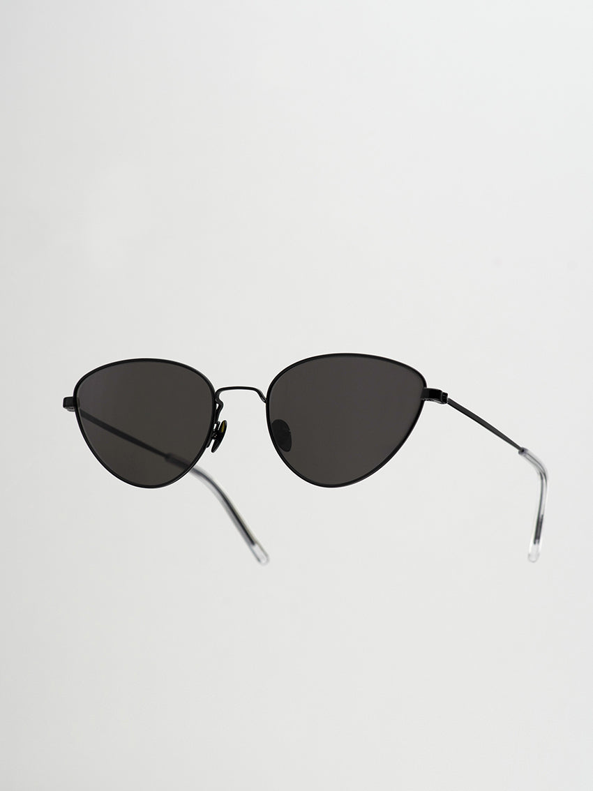 Luna Sunglasses Black / Grey Solid Lens
