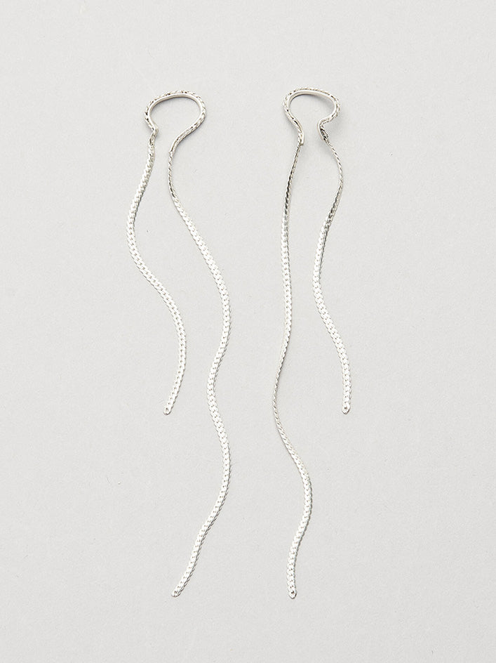 Spring Earcuff NO2 Left Silver