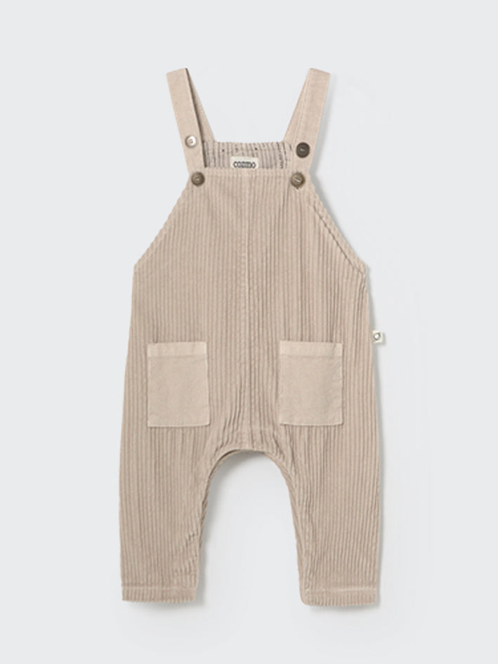 Dax Stone Corduroy Baby Overalls