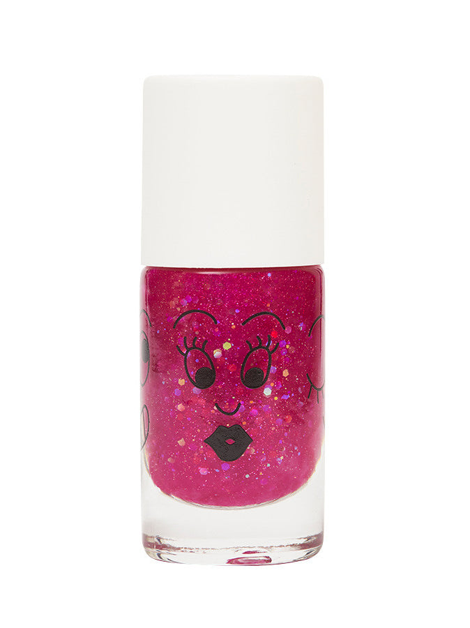 Sheepy - Clear Pink Glitter Nail Polish