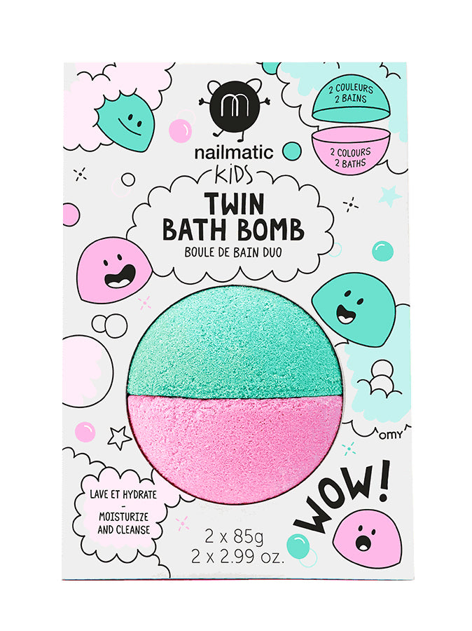 Bath Bomb Pink Lagoon Green
