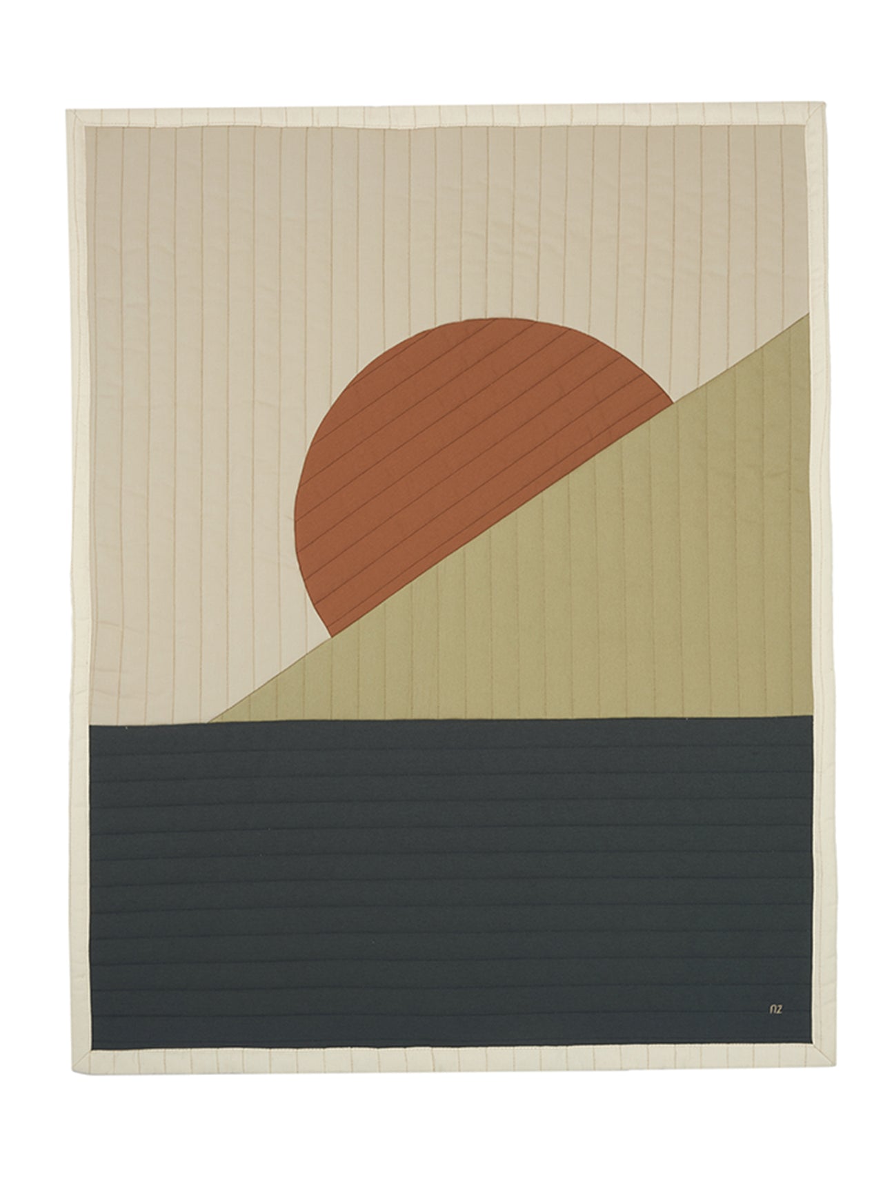 Landscape Quilted Blanket Multi