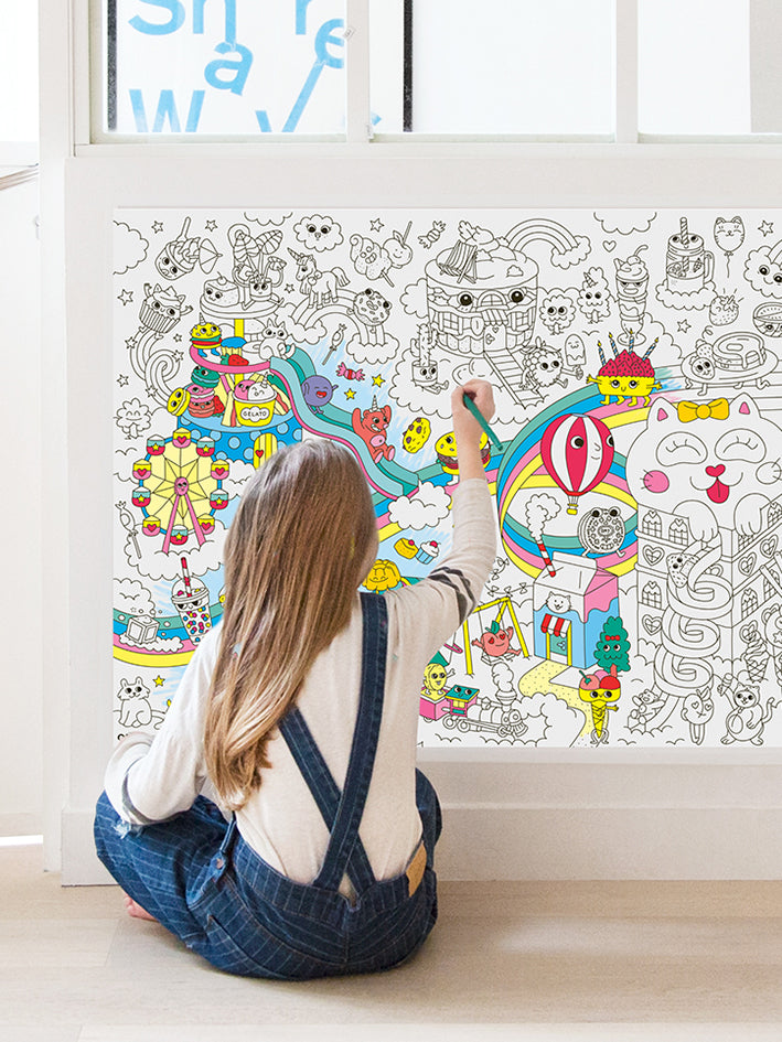 Kawaii Coloring Poster