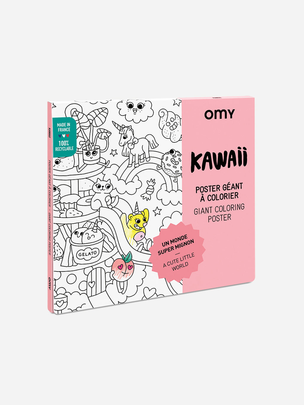 Kawaii Coloring Poster