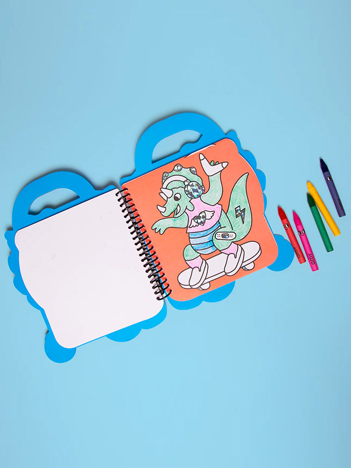 Dino Super Coloring & Stickers Book