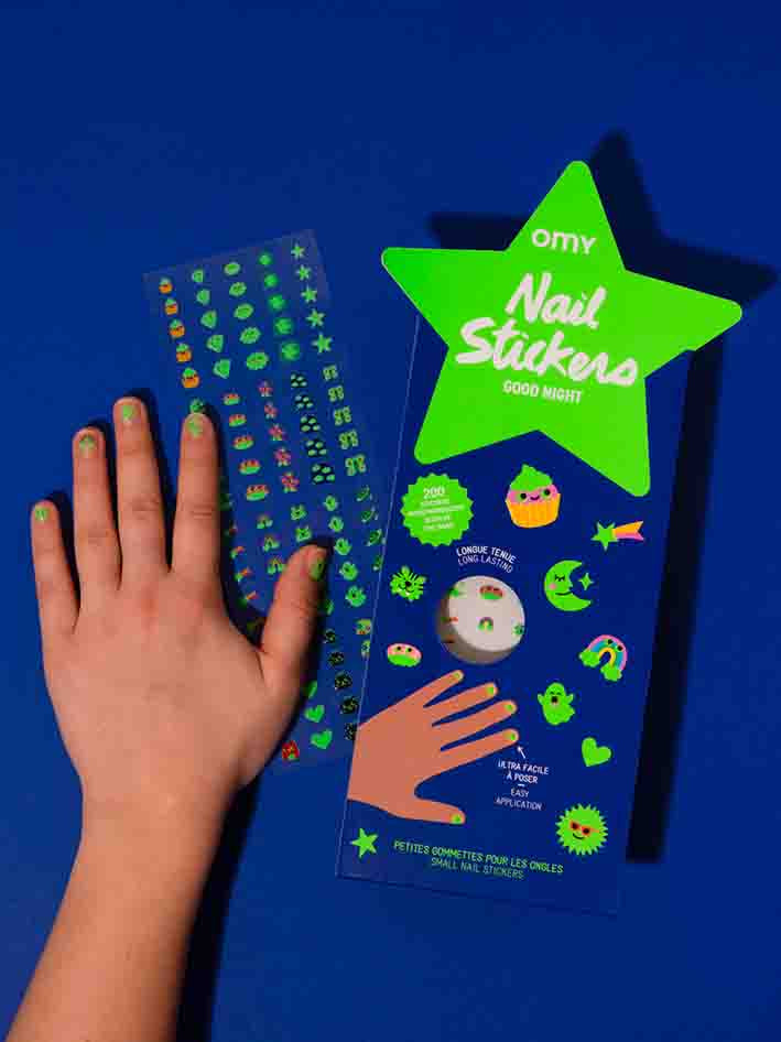 Nail Stickers Glow Party