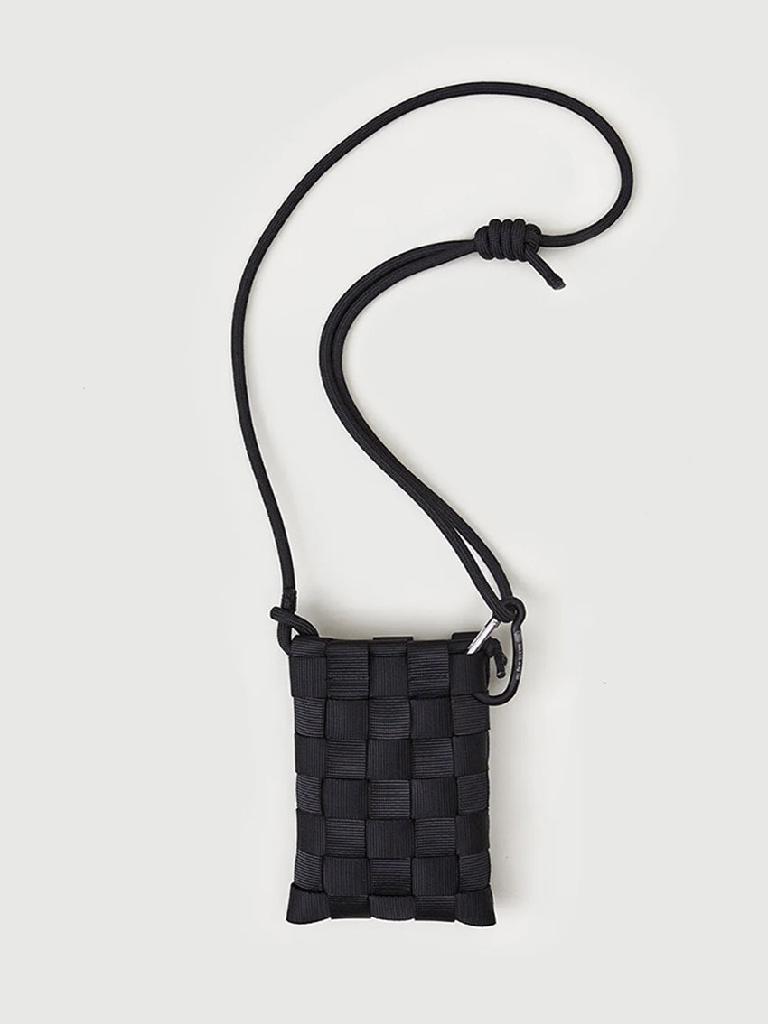 A401 Phone Sling Basket - Light Rope Strap Lead Black