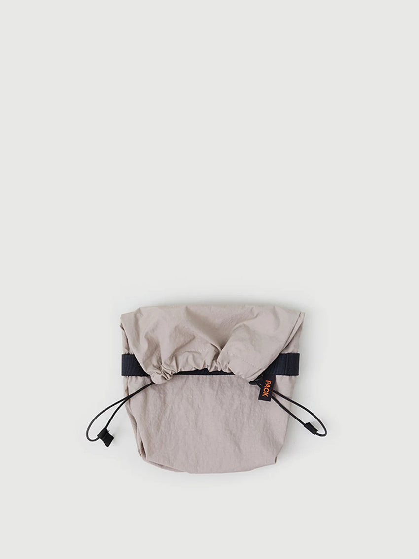 M110 Drawstring Pouch Small Clay Grey