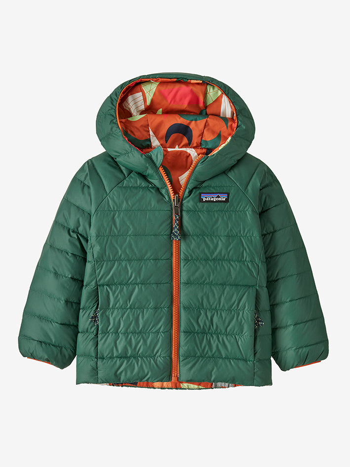 Baby Reversible Down Sweater Hoody Redtail Rust