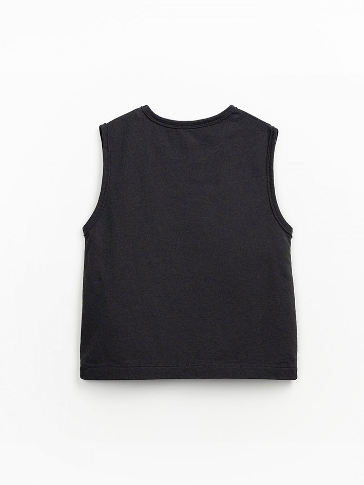 Sleeveless T-Shirt Grain