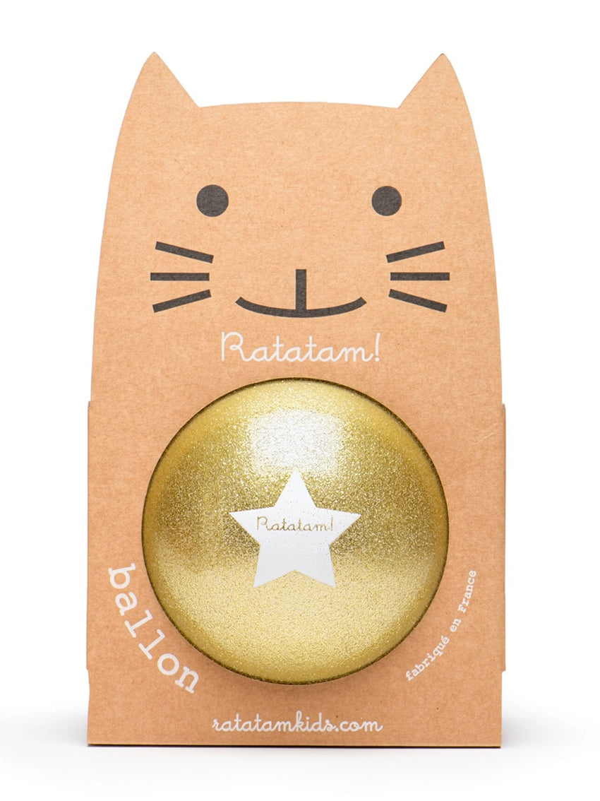 Glitter Ballon Gold 15cm