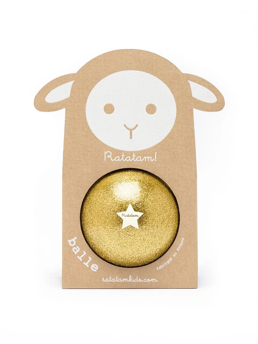 Sheep Glitter Ballon Gold 10cm