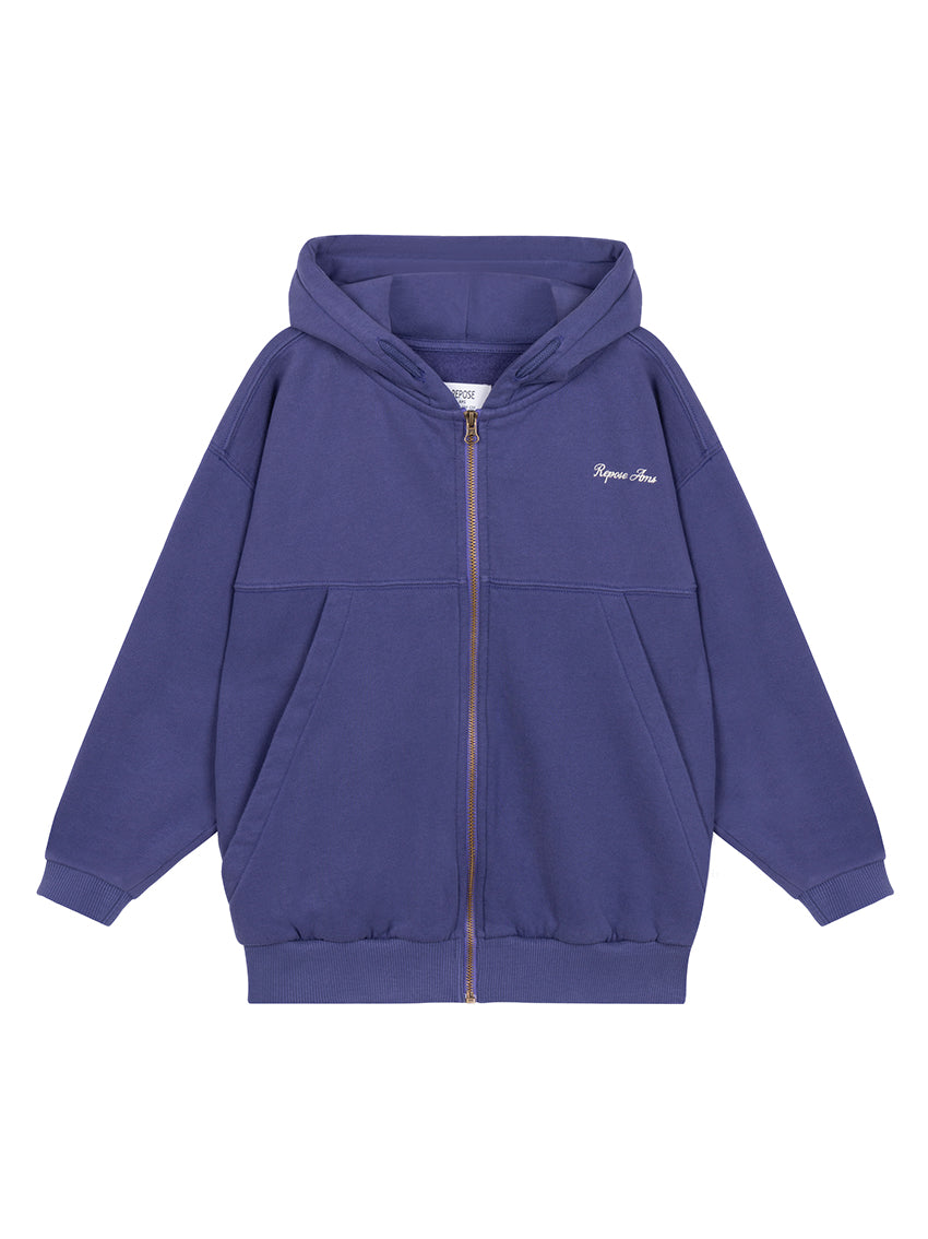 Zip Hoodie Sweater Eclipse Blue