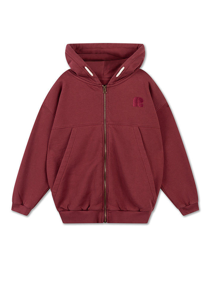 Zip Hoodie Royal Burgundy