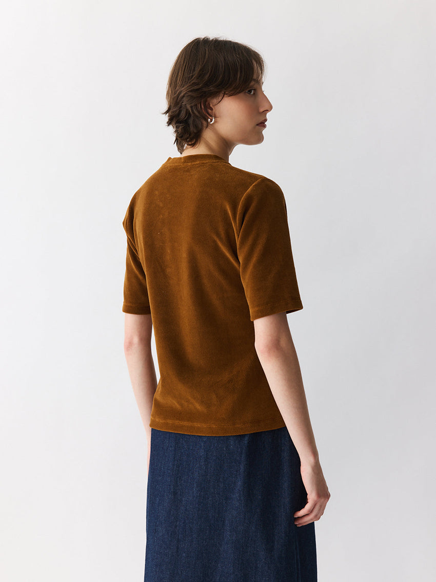 Velvet T-Shirt Cinnamon