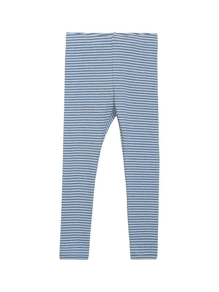 Stripe Leggings Azur/Ecru