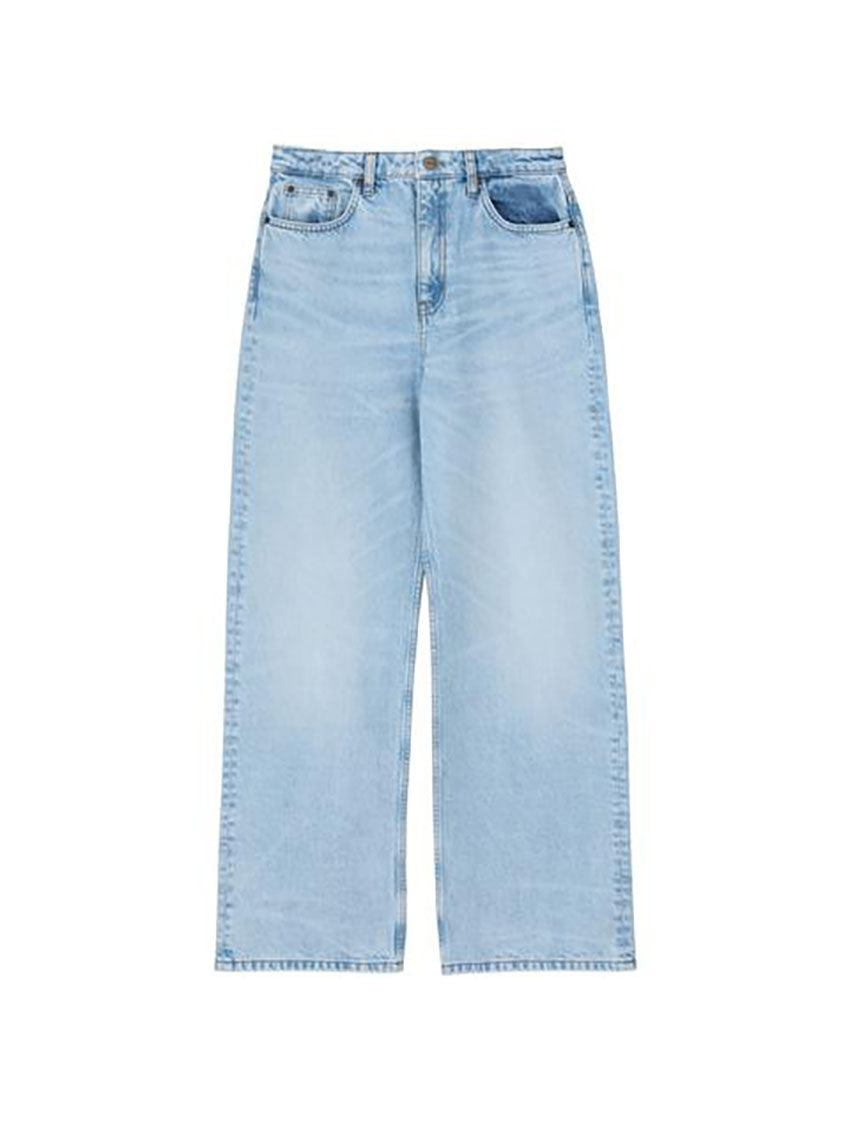 Willow Wide Jeans Worn Light Blue