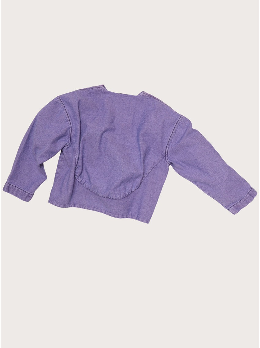 Artemis Overdye Denim Jacket Lilac