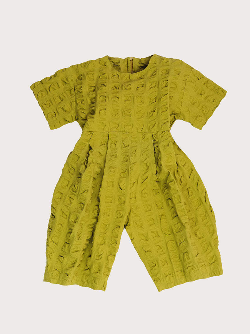 Dorian Giant Seersucker Jumpsuit Olive