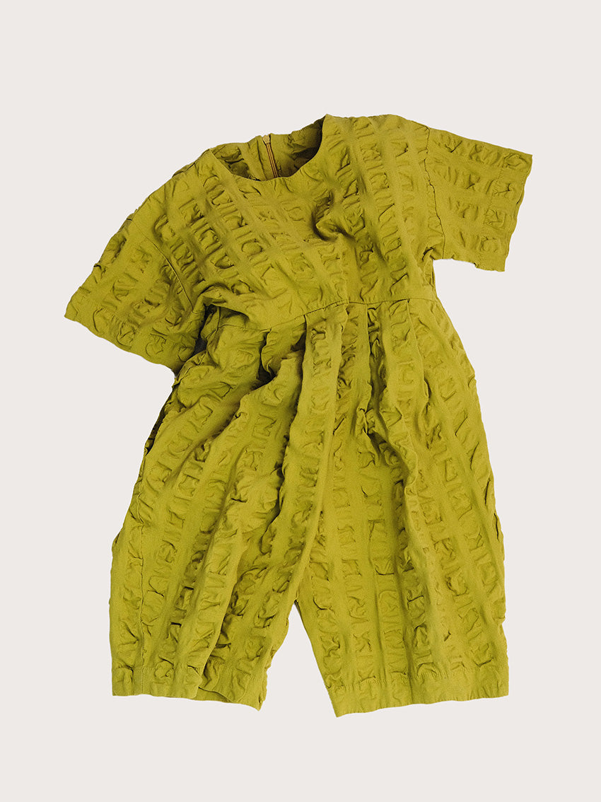 Dorian Giant Seersucker Jumpsuit Olive