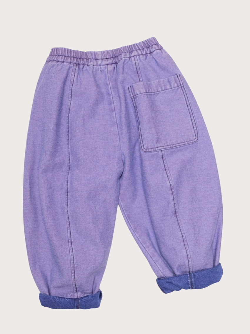 Manu Overdye Denim Trousers Lilac