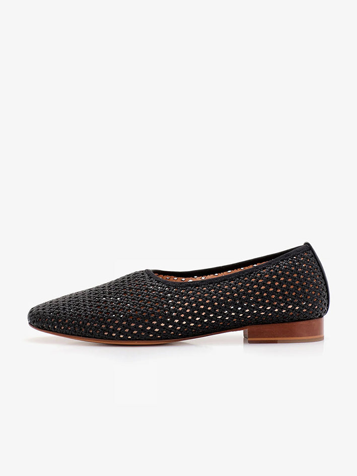 Ines Net Ballerina Black