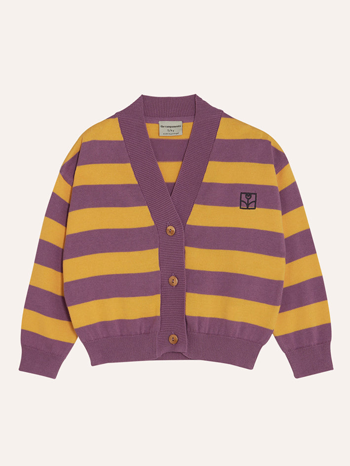 Purple Stripes Cardigan