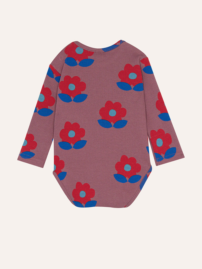 Big Flower Baby Body Purple