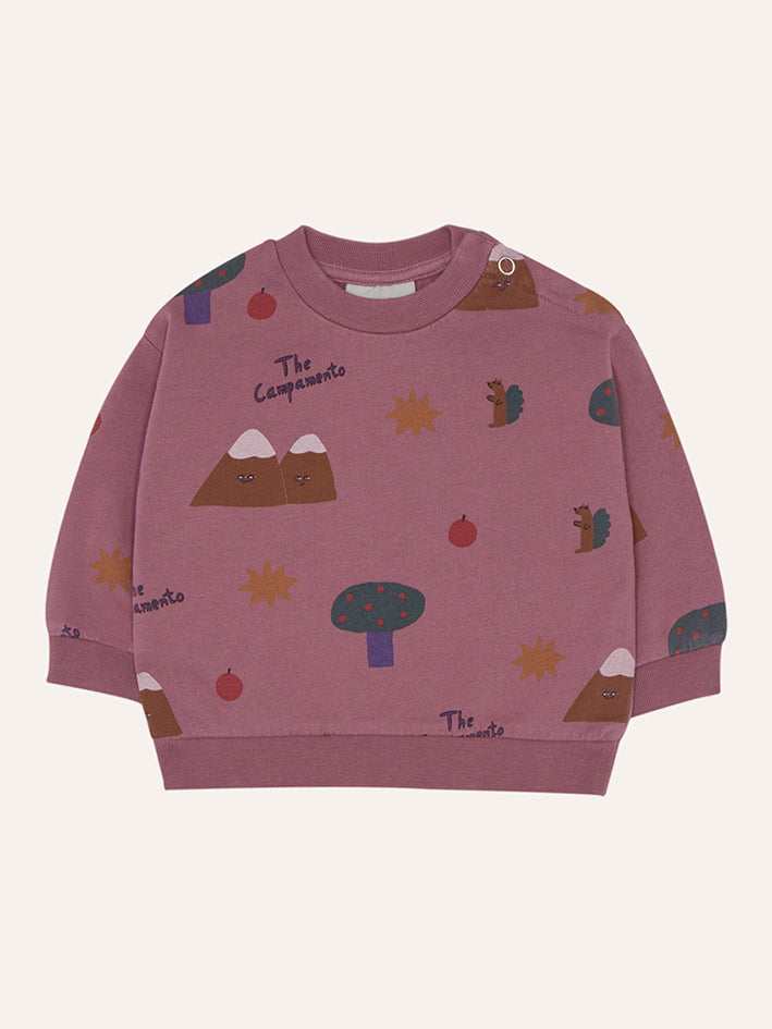 Mountains Purple Baby Sweatshirt