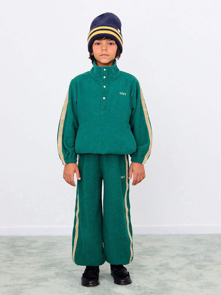 Towel Mockneck Sweatshirt Dark Green