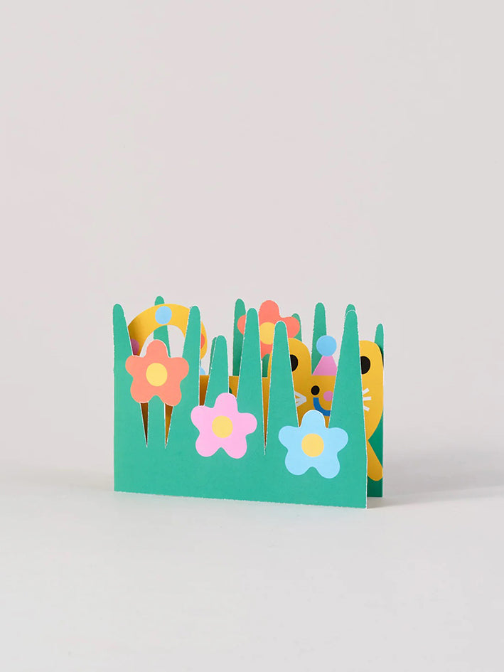 Garden Cat Fold Out Card