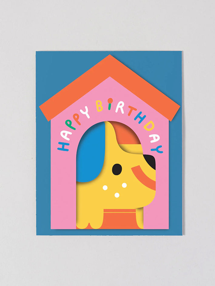 Dog and House  Fold out Card