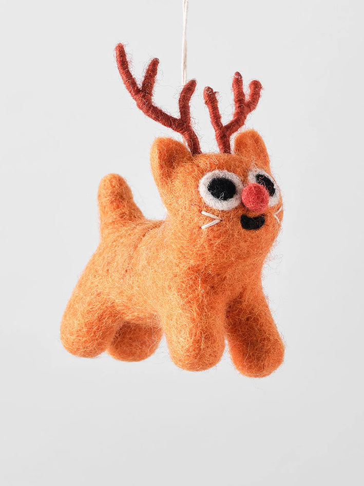 Rudy Cat Reindeer Ornament