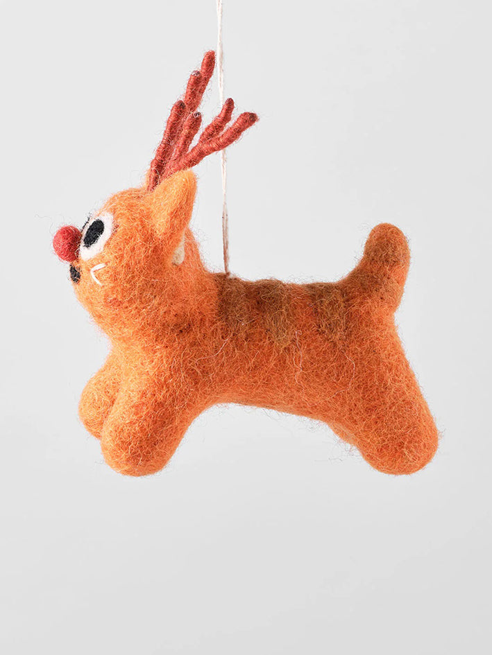 Rudy Cat Reindeer Ornament