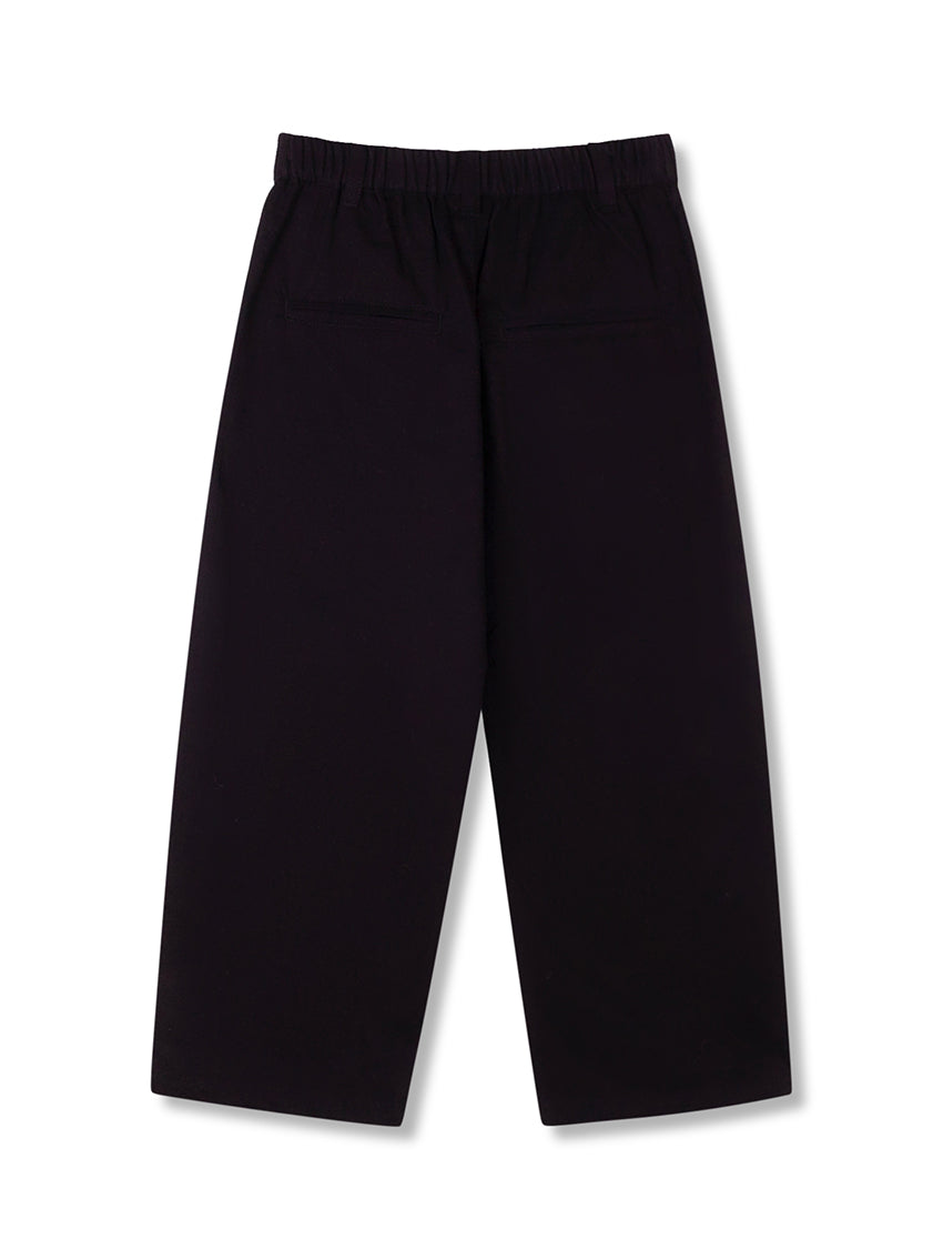 TWK Loose Chino Black Twill