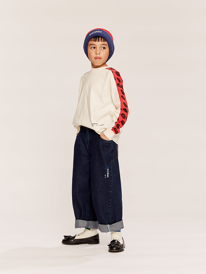 Dash Longsleeve Ecru Ladybird Red