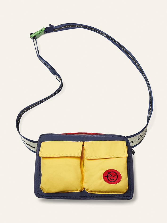 Duo Pocket Bag Soft Yellow Navy