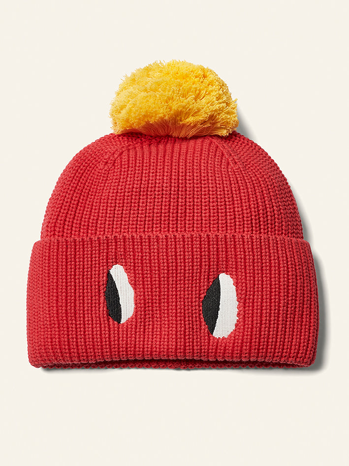 Pom Beanie Python Rouge