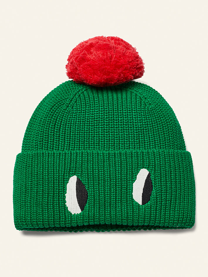 Pom Beanie Python Green