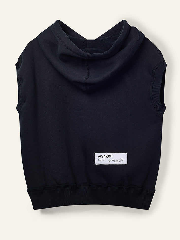 TWK Less Sleeve Hoody Black