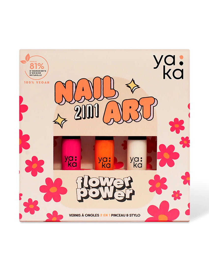 Kit Nail Art Flower Power