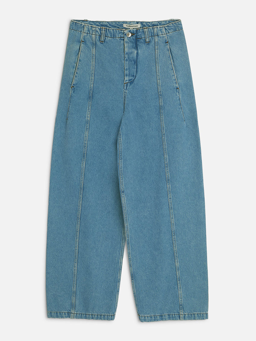 Displaced Seam Jeans Blue