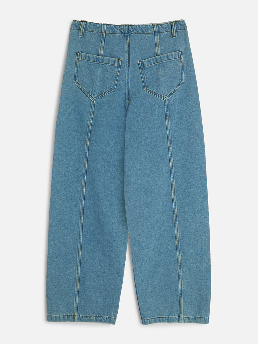 Displaced Seam Jeans Blue