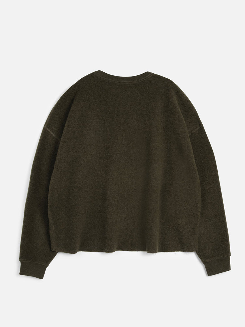 Studio Sweatshirt Wool Dark Green