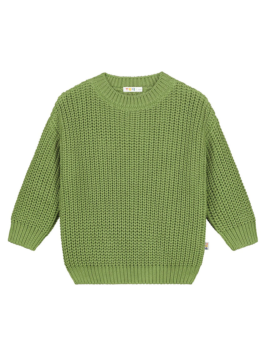 Chunky Knitted Sweater Olive